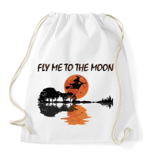 PRINTFASHION Repülj a holdig! - Sportzsák, Tornazsák - Fehér tornazsák
