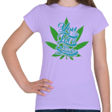 PRINTFASHION Repülni tudsz, ha elszívod.  - Női póló - Viola