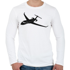 PRINTFASHION Repülő - Férfi hosszú ujjú póló - Fehér férfi póló