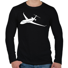 PRINTFASHION Repülő - Férfi hosszú ujjú póló - Fekete férfi póló