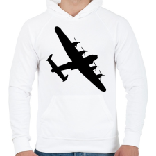 PRINTFASHION Repülő gép  - Férfi kapucnis pulóver - Fehér férfi pulóver, kardigán