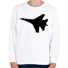 PRINTFASHION Repülő gép  - Gyerek pulóver - Fehér
