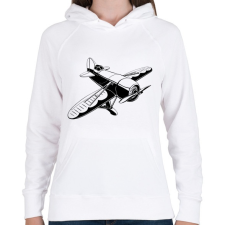 PRINTFASHION repülö - Női kapucnis pulóver - Fehér női pulóver, kardigán
