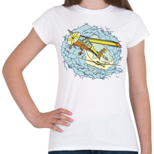 PRINTFASHION Repülő - Női póló - Fehér női póló