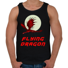 PRINTFASHION repülő sárkány - Férfi atléta - Fekete atléta, trikó