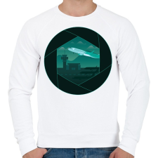 PRINTFASHION Repülőtér fotós - Férfi pulóver - Fehér női pulóver, kardigán