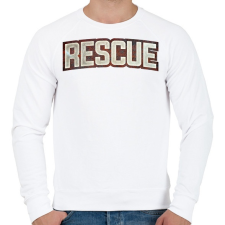 PRINTFASHION Rescue - Férfi pulóver - Fehér férfi pulóver, kardigán