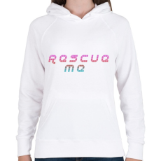 PRINTFASHION Rescue me - Női kapucnis pulóver - Fehér