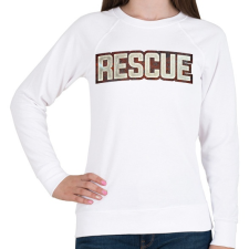 PRINTFASHION Rescue - Női pulóver - Fehér női pulóver, kardigán