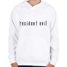 PRINTFASHION Resident Evil - black - Gyerek kapucnis pulóver - Fehér gyerek pulóver, kardigán