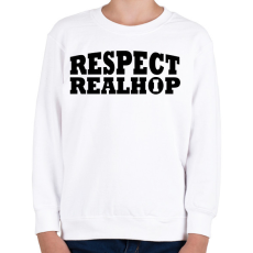 PRINTFASHION Respect - Gyerek pulóver - Fehér