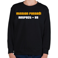 PRINTFASHION + RESPECT - Gyerek pulóver - Fekete gyerek pulóver, kardigán