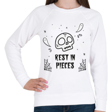 PRINTFASHION REST IN PIECES - Női pulóver - Fehér