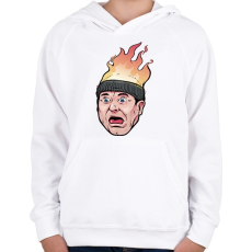 PRINTFASHION Reszkessetek betorok - Gyerek kapucnis pulóver - Fehér