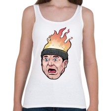 PRINTFASHION Reszkessetek betorok - Női atléta - Fehér női trikó