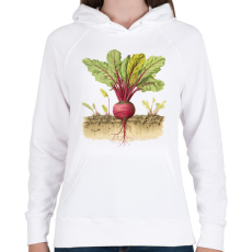 PRINTFASHION Retek - Női kapucnis pulóver - Fehér