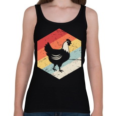 PRINTFASHION Retro csirke - Női atléta - Fekete