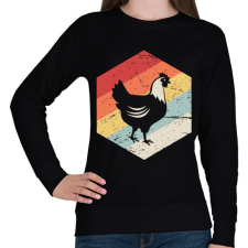 PRINTFASHION Retro csirke - Női pulóver - Fekete női pulóver, kardigán