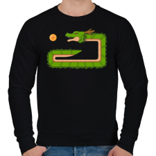 PRINTFASHION Retro dragonball snake - Férfi pulóver - Fekete férfi pulóver, kardigán