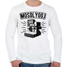 PRINTFASHION Retro fényképezőgép - Férfi hosszú ujjú póló - Fehér férfi póló