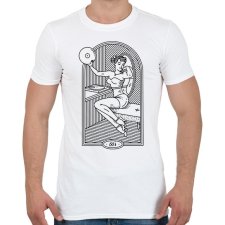 PRINTFASHION Retro hangulat - 50-es évek - Férfi póló - Fehér férfi póló