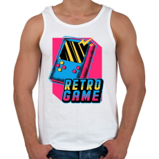 PRINTFASHION Retro játék - Férfi atléta - Fehér