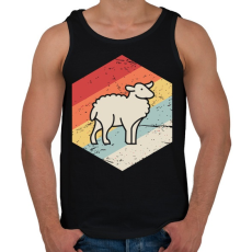 PRINTFASHION Retro juh, bárány - Férfi atléta - Fekete
