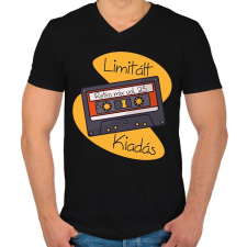 PRINTFASHION Retro mix vol 25 - Férfi V-nyakú póló - Fekete férfi póló