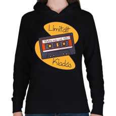 PRINTFASHION Retro mix vol 45 - Női kapucnis pulóver - Fekete