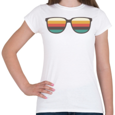 PRINTFASHION RETRO Napszemüveg - Női póló - Fehér