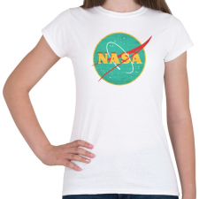 PRINTFASHION Retro Nasa logo - Női póló - Fehér női póló
