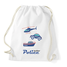PRINTFASHION Retro rendőr - Sportzsák, Tornazsák - Fehér tornazsák