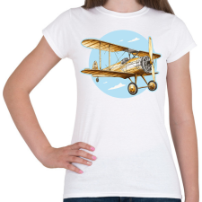 PRINTFASHION Retro repülő - Női póló - Fehér női póló