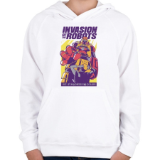 PRINTFASHION Retro sci-fi mozi - Gyerek kapucnis pulóver - Fehér gyerek pulóver, kardigán