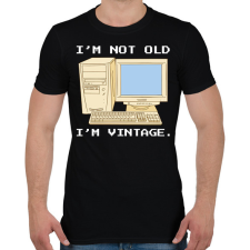 PRINTFASHION Retro számítógép - Férfi póló - Fekete férfi póló