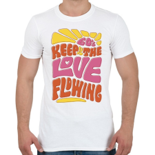 PRINTFASHION Retro - szerelem 60-as évek - Férfi póló - Fehér férfi póló