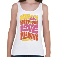 PRINTFASHION Retro - szerelem 60-as évek - Női atléta - Fehér női trikó