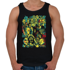 PRINTFASHION Reunion - Férfi atléta - Fekete