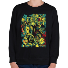 PRINTFASHION Reunion - Gyerek pulóver - Fekete gyerek pulóver, kardigán