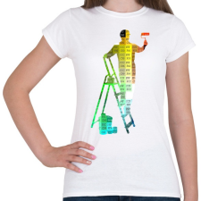 PRINTFASHION RGB Festő-Mester - Női póló - Fehér női póló