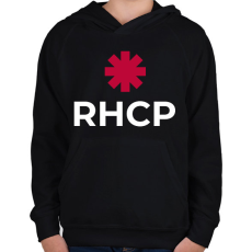 PRINTFASHION RHCP 2 - Gyerek kapucnis pulóver - Fekete