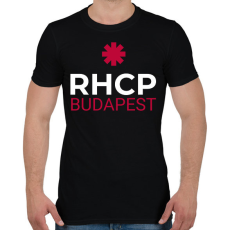 PRINTFASHION RHCP BUDAPEST 2 - Férfi póló - Fekete