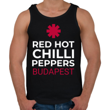 PRINTFASHION RHCP BUDAPEST - Férfi atléta - Fekete atléta, trikó