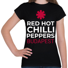 PRINTFASHION RHCP BUDAPEST - Női póló - Fekete női póló