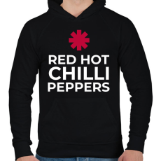 PRINTFASHION RHCP - Férfi kapucnis pulóver - Fekete