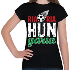 PRINTFASHION Ria ria hungária - Női póló - Fekete