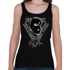 PRINTFASHION Rich Man Street - Női atléta - Fekete női trikó