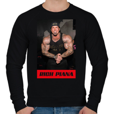 PRINTFASHION Rich Piana - Férfi pulóver - Fekete