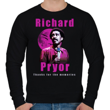 PRINTFASHION Richard Pryor Thanks for the memories - Férfi pulóver - Fekete férfi pulóver, kardigán