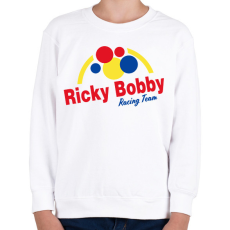 PRINTFASHION Ricky Bobby Racing Team - Gyerek pulóver - Fehér